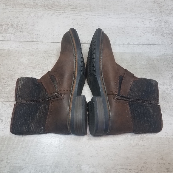 White Mountain Carlin Brown Ankle Bootie Boots Camo Size 6.5 - Picture 6 of 10